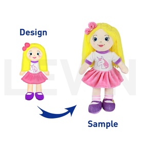 Tùy chỉnh Rag Búp bê đồ chơi biểu tượng tùy chỉnh tùy chỉnh màu sắc làm cho một đồ chơi bạn hài lòng với theo hình ảnh củ<span class=keywords><strong>a</strong></span> bạn plushie - Product Image 1