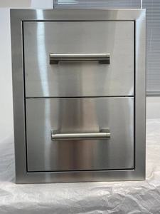 Cuisine Bbq extérieure professionnelle Ialand Armoire en acier inoxydable 2 tiroirs de rangement - Product Image 2