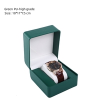 Boîte d'emballage de montre en cuir PU de luxe, nouvelle arrivée, logo personnalisé, avec insert de pochette, vente en gros d'usine, haute qualité