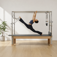 Reformer Pilates Cadillac en Bois Personnalisable, Équipement d'Entraînement Multifonctionnel et Durable pour la Rééducation, Idéal pour les Studios de Yoga