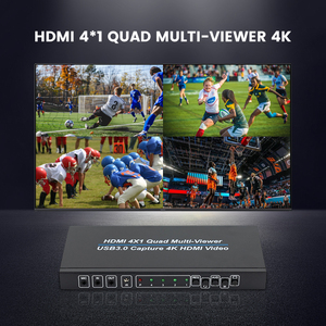<span class=keywords><strong>HDMI</strong></span> multiviewer ChuyểN ĐổI <span class=keywords><strong>Hdmi</strong></span> 4x1quad đa người xem USB3.0 chụp 4K <span class=keywords><strong>HDMI</strong></span> Video hỗ trợ 4K 1080P 10 Chế độ xem - Product Image 2