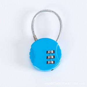 Steel Wire Rope Combination Lock Zinc Alloy Resettable 3mm Bar Travel Suitcase Security <b>Padlock</b> - Product Image 3
