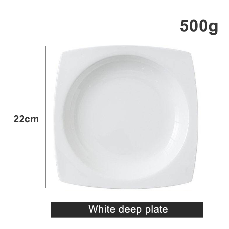 8.5inch White Deep Plate