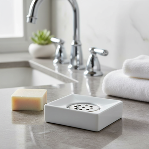 Collezione Spirella Quadro, Portasapone 3,5 x 11,0 x 8,0 cm, Porcellana, Bianco - Product Image 3