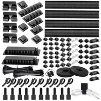 Kit d'organisation de câbles en nylon pour la gestion des câbles, support de câbles d'alimentation pour la maison et le bureau