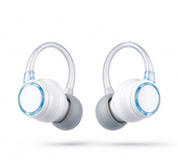 Écouteurs intra-auriculaires sans fil, ajustement stable pour l'entraînement, la course à pied et le cyclisme, son stéréo HiFi avec étui de charge