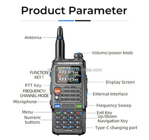 Baofeng UV-5RHam GPS Telsiz Bluetooth Programlama 10W Yüksek Güçlü Uzun Menzilli Tip USB-C BAOFENG Hava Bandı Radyosu - Product Image 3