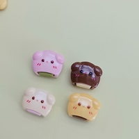 Résine, motifs de dessin animé, biscuits, décoration alimentaire kawaii, breloques mignonnes, cabochons plats en résine pour loisirs créatifs, scrapbooking, embellissement