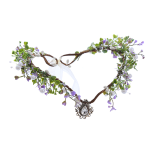 Diadema <span class=keywords><strong>de</strong></span> Flores Hecha a Mano para Boda, Tocado <span class=keywords><strong>de</strong></span> Hada con Cristales, Accesorio <span class=keywords><strong>de</strong></span> Disfraz <span class=keywords><strong>de</strong></span> Elfo Renacentista para Mujer - Product Image 6