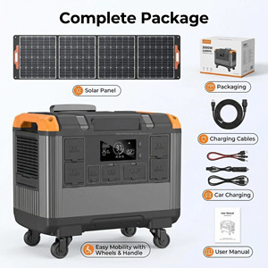 3000W 2688Wh Portable Power Station For Campingplatz Ohne Stromanschluss Remote <b>Camping</b> Solar Power - Product Image 2