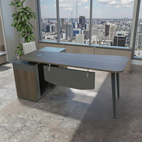 Poste de travail modulaire ouvert design moderne Table d'ordinateur extensible en contreplaqué Mobilier de bureau pour le personnel Panneau industriel commercial