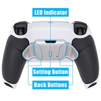 Kit de remappage du bouton arrière en métal antidérapant à poignée caoutchoutée personnalisée RISE4 V3 pour manette PS5 BDM-030/040/050