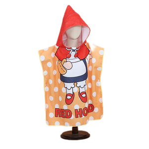 Cartone animato stampato Waffle in microfibra telo mare per bambini Super assorbente senza sabbia Poncho felpa ad asciugatura rapida per l'estate Logo Bag - Product Image 4