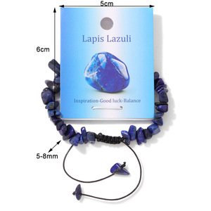 Pulsera de Piedras Energéticas de Cristal Natural, Hecha a Mano, Ajustable, con Cuerda Trenzada, Estilo Boho, para Yoga y Meditación - Product Image 3