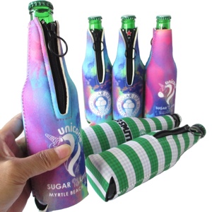 Eco Friendly330ml 12oz Beer <b>Bottle</b> Holder Insulated Neoprene Portable <b>Bottle</b> Cooler for Beer s - Product Image 3