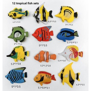 Set de Juguetes de Modelos de Peces Tropicales, Animales Marinos Realistas de PVC, Educativos, Cognitivos, Decoración de Escritorio con Temática Oceánica para Niños - Product Image 6