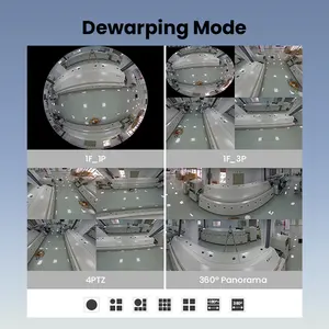 Sản xuất chuyên nghiệp heatmap PoE Fish Eye Máy ảnh siêu Ống kính góc rộng 360 độ hình ảnh toàn cảnh 6MP IP Fisheye máy ảnh