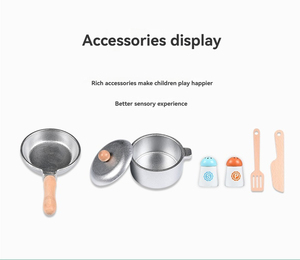 Jouets de cuisine en bois de style nordique pour enfants, de haute qualité, populaires, éducatifs, pour jeux de simulation - Product Image 6