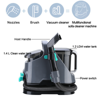 Nettoyeur de tapis professionnel Mini machine de nettoyage de canapé Shampooing Nettoyeur de tapis Aspirateur humide et sec Portable Nettoyeur de taches Nettoyeur de taches