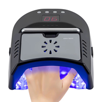 Lampe UV LED sans fil rechargeable 72W de qualité supérieure pour le séchage des ongles, avec ventilateur de refroidissement, machine à vernis gel