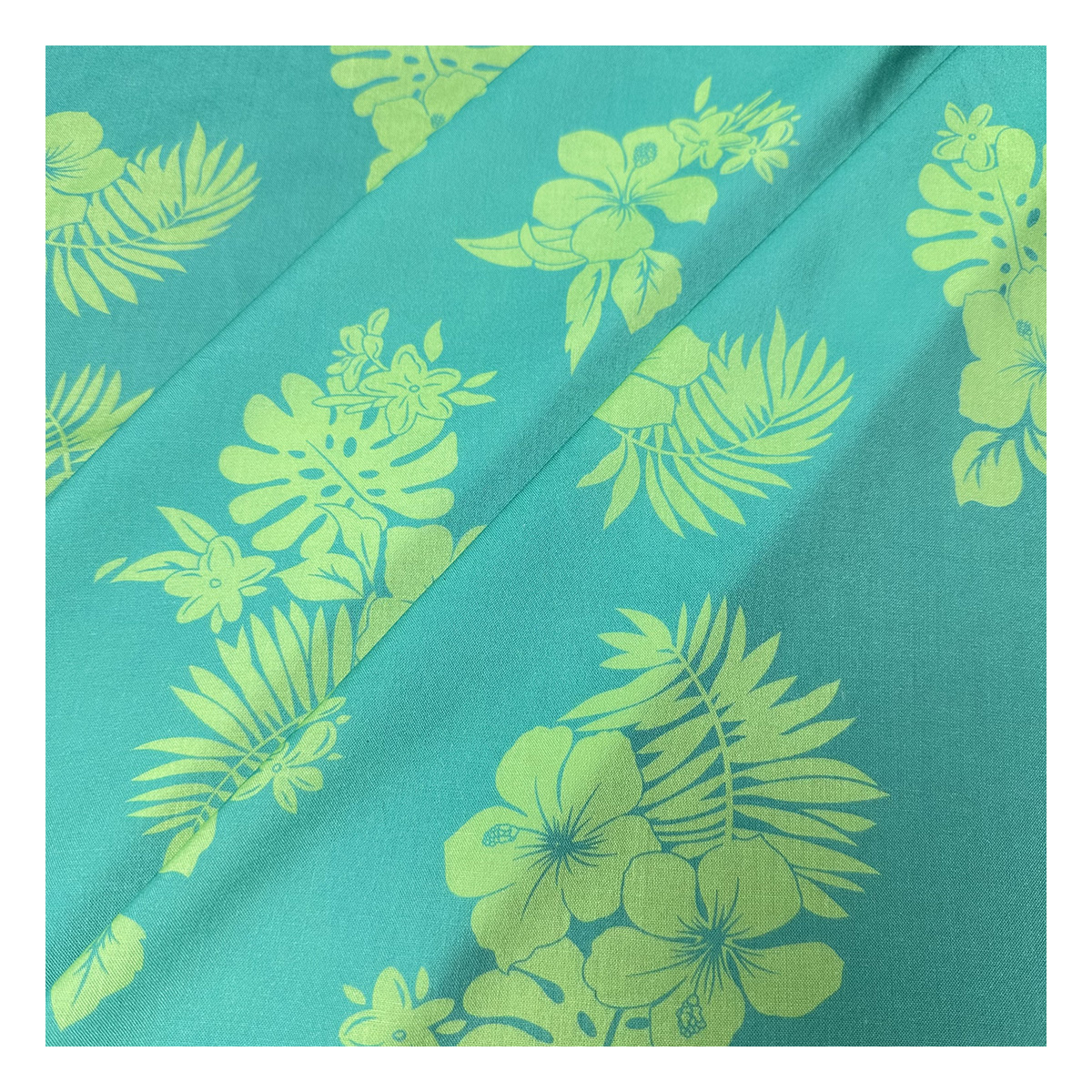 OEKO-TEX Certified Eco-Friendly Woven Rayon Fabric Girls Garment Clothing Polynesia Tropical Pattern Digital Lining Skirts