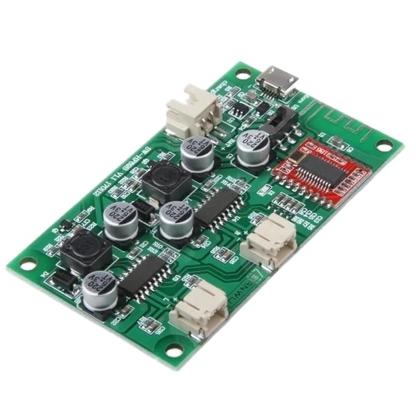 HF69B 6W+6W Dual Channel Stereo Speaker Amplifier Board Power By DC 5V Or 3.7V Lithium Battery With Power Charging