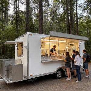 Nouvelle conception de remorque alimentaire remorquable <span class=keywords><strong>Poulet</strong></span> Pizza Doner Kebab Burger Tacos Food Trailer avec équipement de cuisine complet - Product Image 4