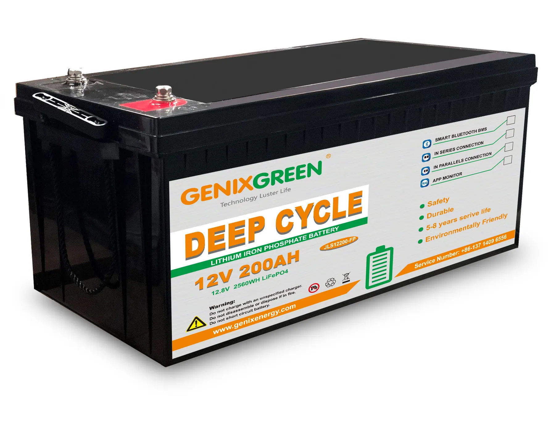Zu ersetzen Blei-Säure-Batterie Deep Cycle Lithium 12V 200ah Lifepo4 Batterie für zu Hause Solar Speicher RV Lithium-Ionen-Batterie