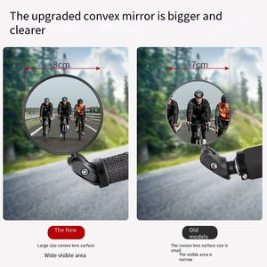 Espejos Retrovisores Eléctricos para Bicicleta, 360 Grados, para Ciclismo, Bicicleta de Montaña, Carretera, Espejo Retrovisor de <span class=keywords><strong>10.0</strong></span> <span class=keywords><strong>cm</strong></span> * 7.5 <span class=keywords><strong>cm</strong></span> * 3.5 <span class=keywords><strong>cm</strong></span> - Product Image 2