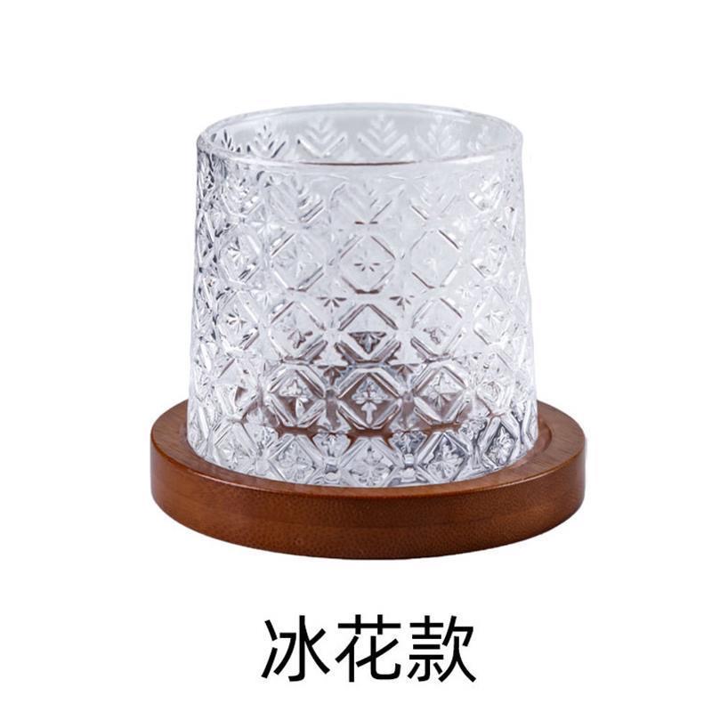 330ml Rotating Whiskey Glasses Spinning Swirling Drinking Glasses Stress Tumbler