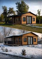 Maison conteneur moderne préfabriquée extensible 3 chambres Toit isolé Panneaux muraux en polyuréthane Convient aux régions froides
