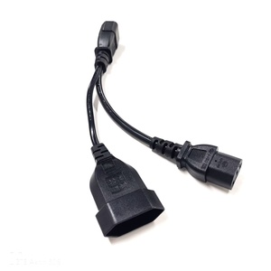 Cordon d'alimentation répartiteur en Y 10A 250V, prise IEC C14 vers prise femelle C13 EU 4.0mm, rallonge CA pour ordinateur - Product Image 4