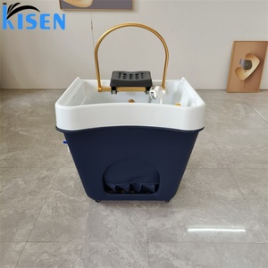 Kisen Lavacabezas Portátil Desmontable para Salón Móvil, Spa Capilar y Mobiliario Personalizado de Belleza y Uñas - Product Image 2