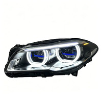 Accessoires de modification automobile SJC V2, phare LED pour BMW Série 5 F10 11-17, style laser amélioré, phare bicolore jaune et blanc