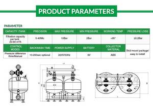 Hệ thống lọc nước tưới tiêu nông nghiệp Lọc Cát cho nông nghiệp và lọc nước thải công nghiệp - Product Image 6