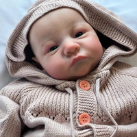 Poupée bébé garçon réaliste de 49 cm pour enfants, cadeaux, accessoires de jeu d'imitation, jouet mignon pour nouveau-né