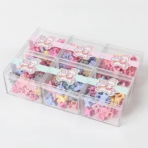 Korean frosted children's hair clips boxed grab clip girls small fresh clip hair accessories
