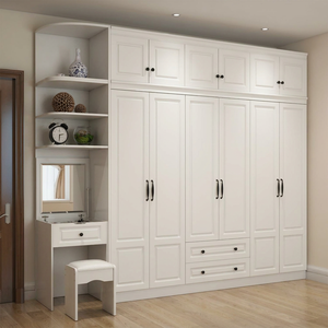 Armario independiente moderno de lujo italiano <span class=keywords><strong>Buran</strong></span> con tocador integrado |   Combinación de Dormitorio de Gran Capacidad que Ahorra Espacio - Product Image 4