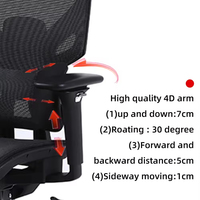 Chaise de bureau exécutive moderne à dossier haut en maille avec design ergonomique, soutien lombaire, accoudoirs et repose-pieds réglables et pivotants