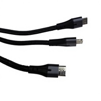 Kabel Pengisian Cepat USB 3 in 1 NouAvesllug untuk Ponsel
