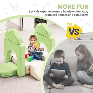 Giving Tree Modular <b>Kids</b> <b>Sofa</b> Set With Handrails For Children 2 Years And Above Color Options Available - Product Image 2