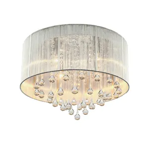 Contemporary Pendant Lamp Hanging Light Crystal Chandeliers Ceiling for Living Room