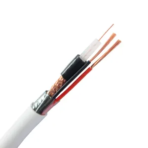 Factory Customized telecommunication RG6 coaxial cable for computer DVD with bnc lnb connector