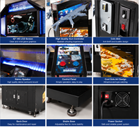 Machine d'arcade de tir à deux joueurs d'occasion, simulateur de jeu de tir à monnayeur, équipement de divertissement commercial