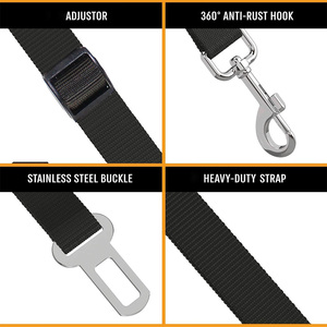 Arnés de Viaje Ajustable, Correa de Nailon para Perros, Cinturón de Seguridad para Mascotas en Autos, Compatible con Todos los Perros, Gatos y Hurones - Product Image 2