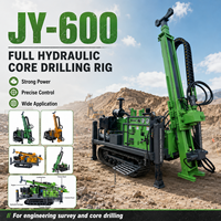 Vente directe usine – Foreuse carottière diesel sur chenilles de 600 m, système entièrement hydraulique, échantillonnage rapide, utilisation pour l'exploitation minière, garantie 1 an
