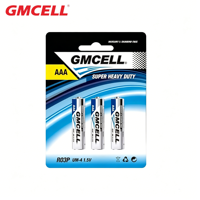 Batterie sèche au carbone-zinc GMCELL UM-4 Ultra 1,5V LR03 AAA, offre exceptionnelle d'usine, OEM ODM, vente en gros, certifiée CE IEC60086
