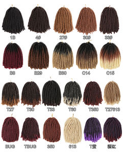 Extensions de <span class=keywords><strong>cheveux</strong></span> synthétiques bouclés en crochet de 8 pouces, tresses jumbo, <span class=keywords><strong>cheveux</strong></span> torsadés nubiens, <span class=keywords><strong>cheveux</strong></span> torsadés en spirale - Product Image 6