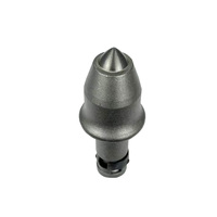 Forets coniques et à rainurer DRILLMORE à tige ronde en acier 42CrMo pour tarières de forage de fondations et trancheuses, 30 PIÈCES/BOÎTE