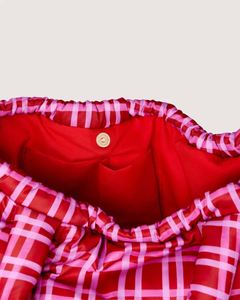 Bolso Tote Acolchado de Poliéster Sólido CDHAT, Gran Capacidad, Rojo, Mini Bolso de Hombro Ligero, Bolso de Compras Reutilizable con Cierres, para Viaje - Product Image 4